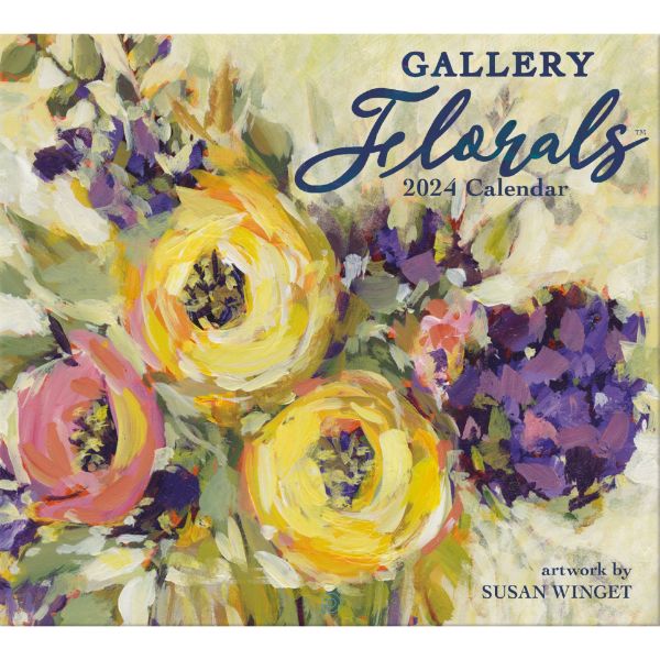 Lang Wall Calendar 2024 Gallery Florals Nextra Dianella