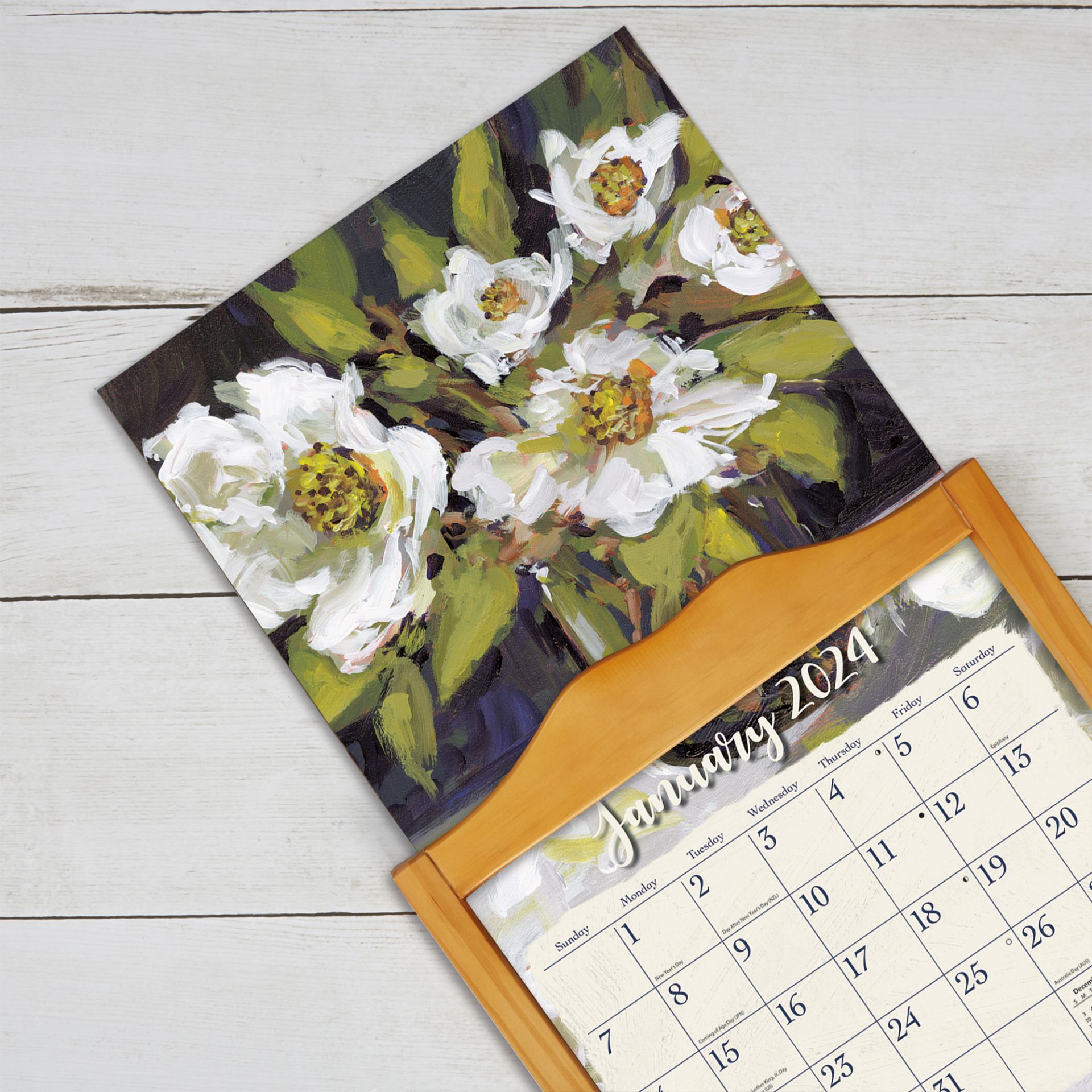 Lang Wall Calendar 2024 Gallery Florals Nextra Dianella