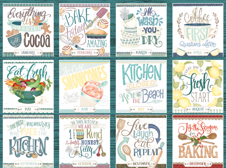 Lang Wall Calendar 2024 Love to Cook Nextra Dianella