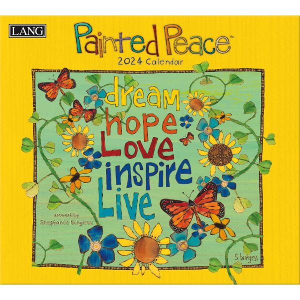 Picture of Lang Wall Calendar 2024 Painted Peace