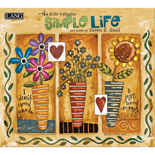 Picture of Lang Wall Calendar 2024 Simple Life