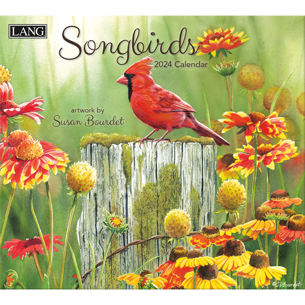 Lang Wall Calendar 2024 Songbirds Nextra Dianella