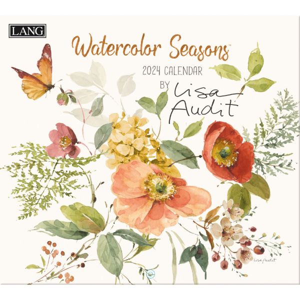 Picture of Lang Wall Calendar 2024 Watercolor Seasons