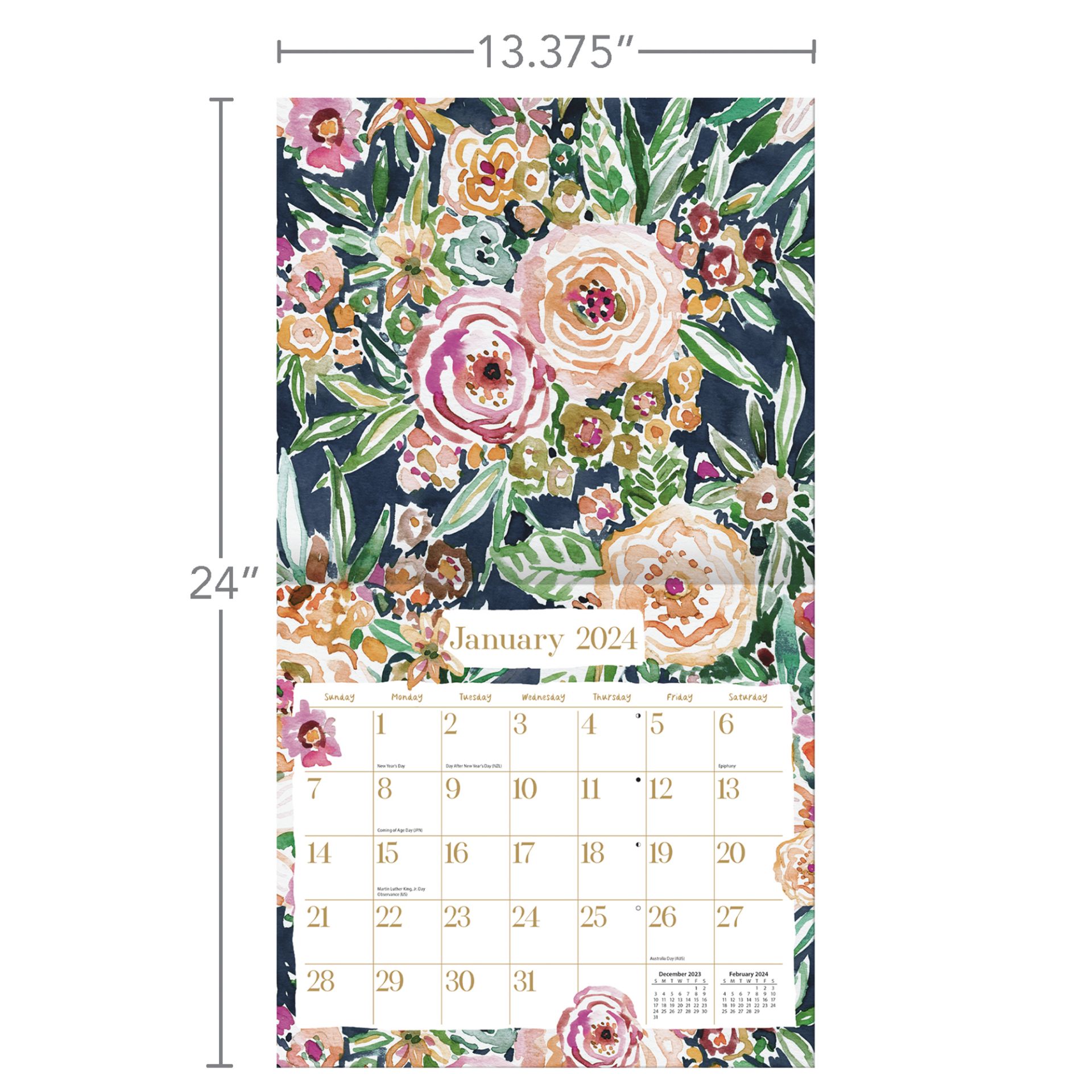 Lang Wall Calendar 2024 WildatHeart Nextra Dianella
