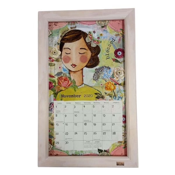 Picture of Whitewash Painted Calendar Frame