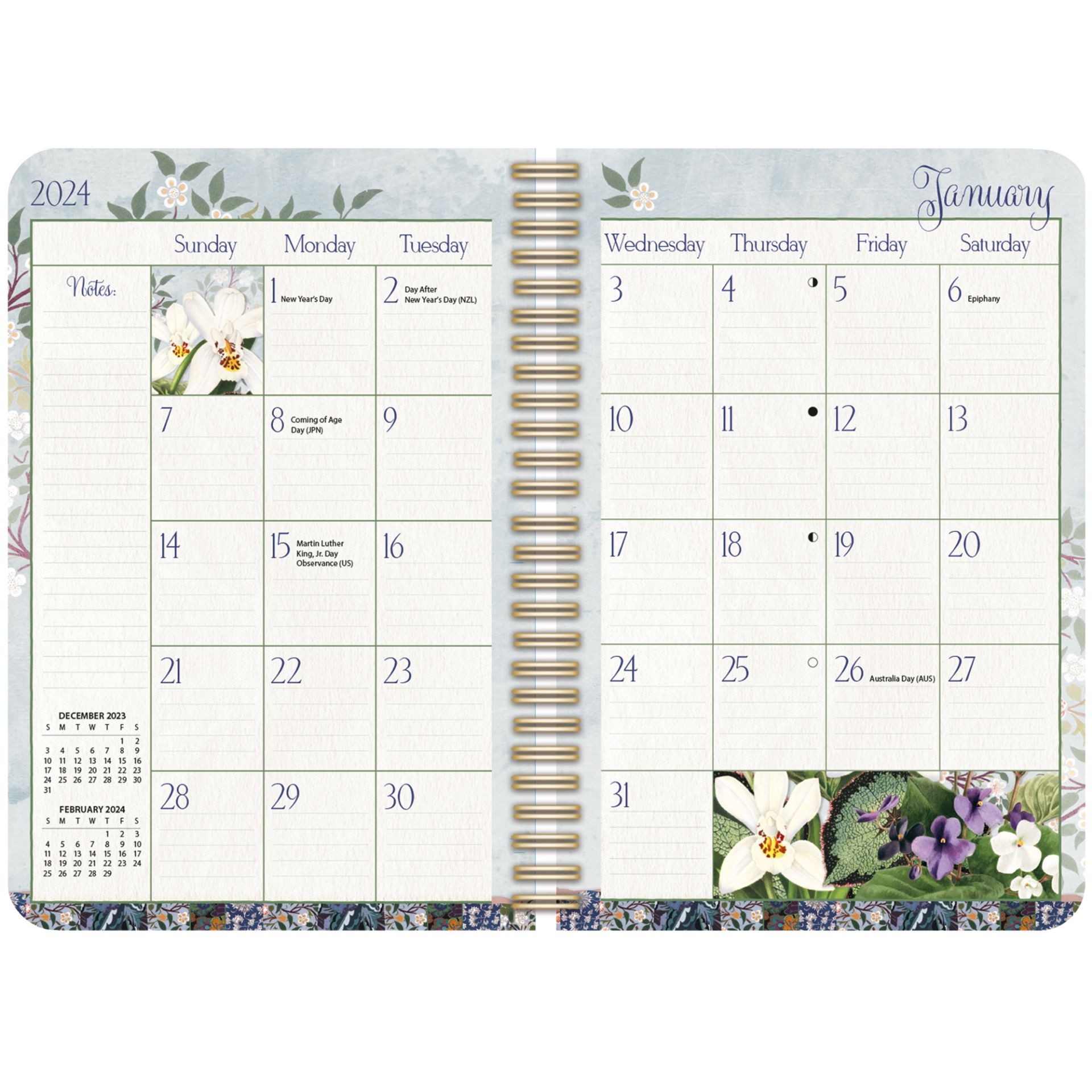 Lang Engagement Planner 2024 Garden Botanicals Nextra Dianella