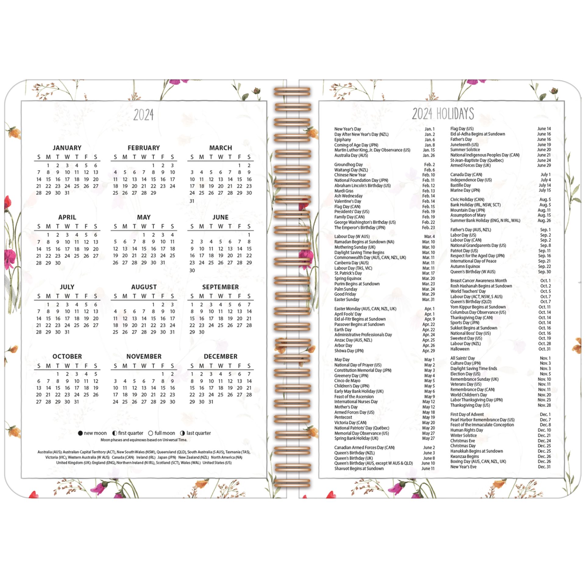 Lang Companies, Watercolor Wonder Plan-It 2024 Calendar - View #5