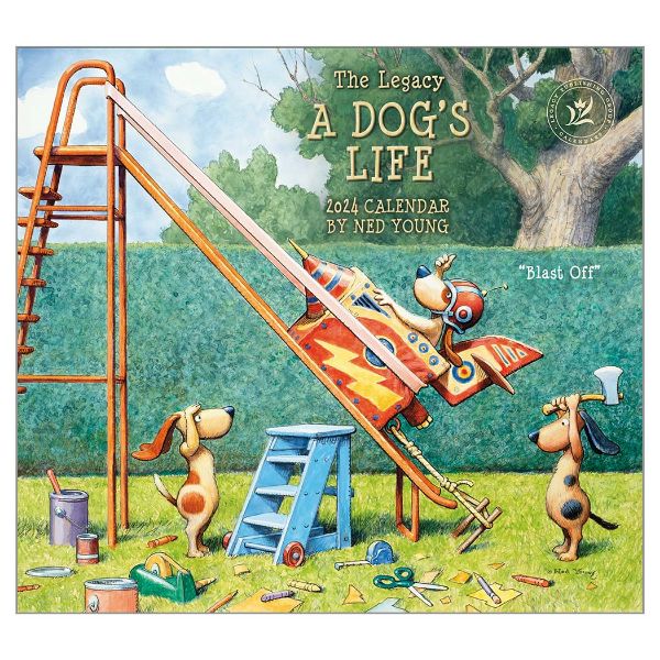 Picture of Legacy Wall Calendar 2024 A Dogs Life
