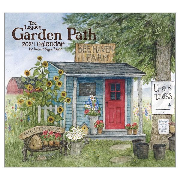 Picture of Legacy Wall Calendar 2024 Garden Path