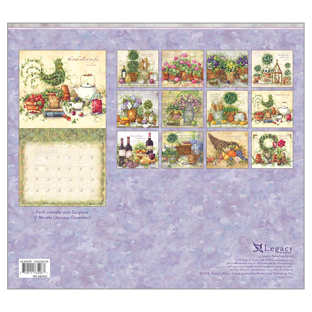 Legacy Calendar 2024 Graceful Garden Nextra Dianella