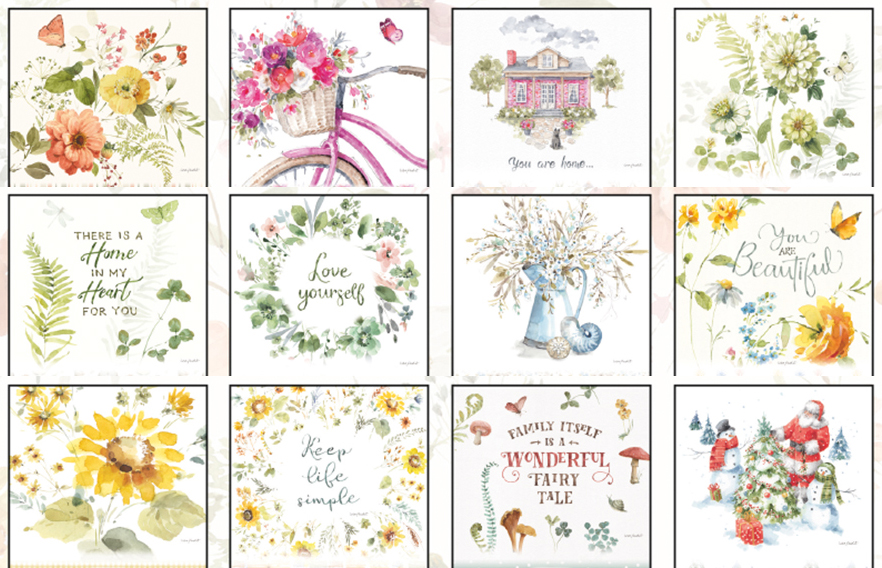 Legacy Wall Calendar 2024 Watercolors Nextra Dianella