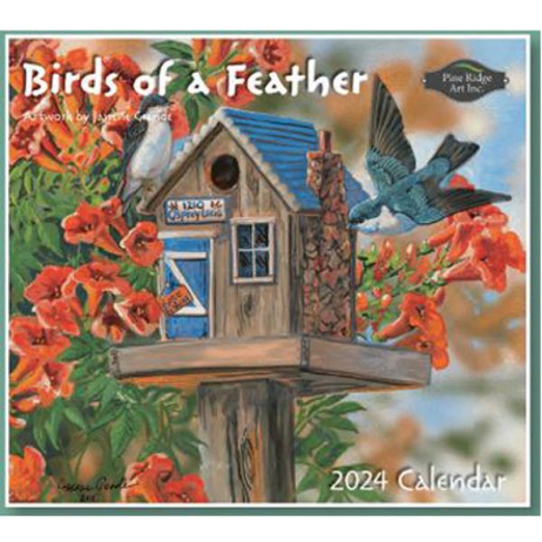 Picture of Pine Ridge Wall Calendar 2024 Birds of a FeatHER
