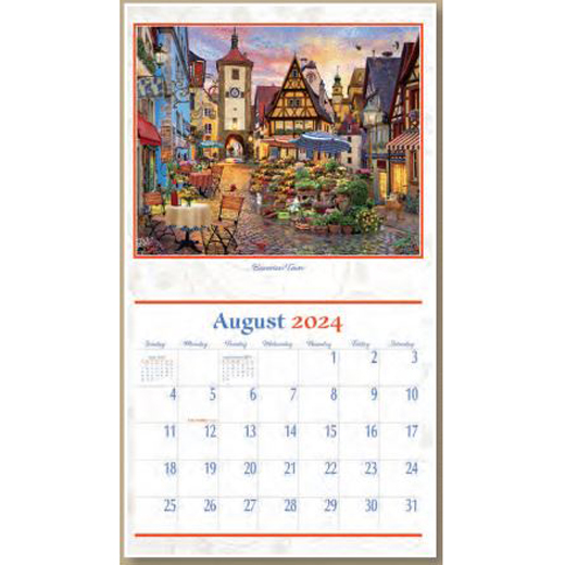 Pine Ridge Wall Calendar 2024 European Vacation | Nextra Dianella