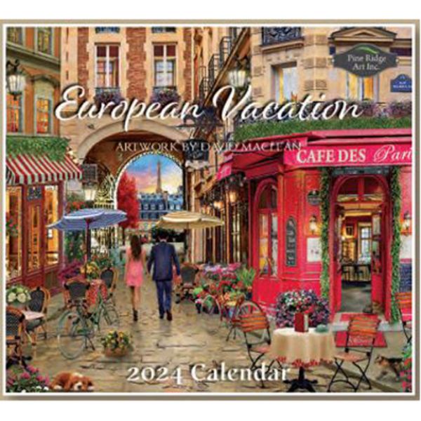 Picture of Pine Ridge Wall Calendar 2024 European Vacation