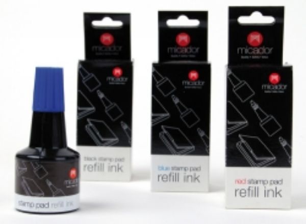 Picture of INK STAMP PAD REFILL MICADOR RED