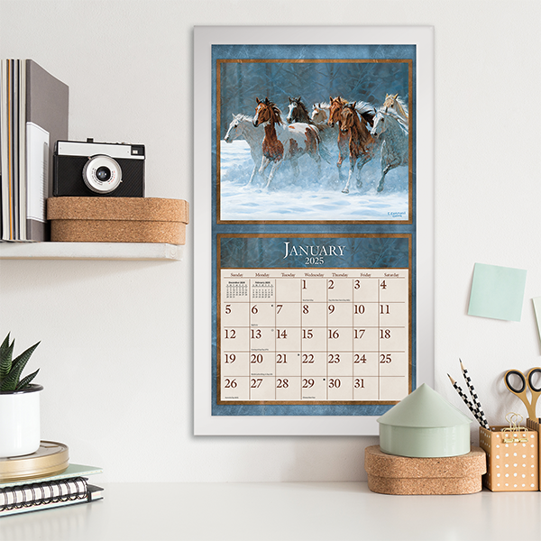 Lang Calendar 2025 Horses In The Mist by Persis & Chris Nextra Dianella