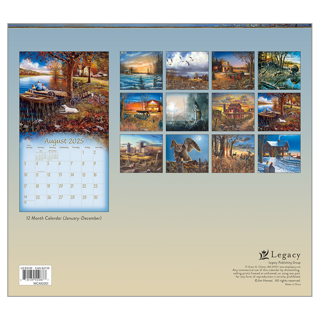 Legacy Calendar 2025 Everyday Life By Jim Hansel Nextra Dianella Legacy Calendar 2025 Everyday Life By Jim Hansel Nextra Dianella