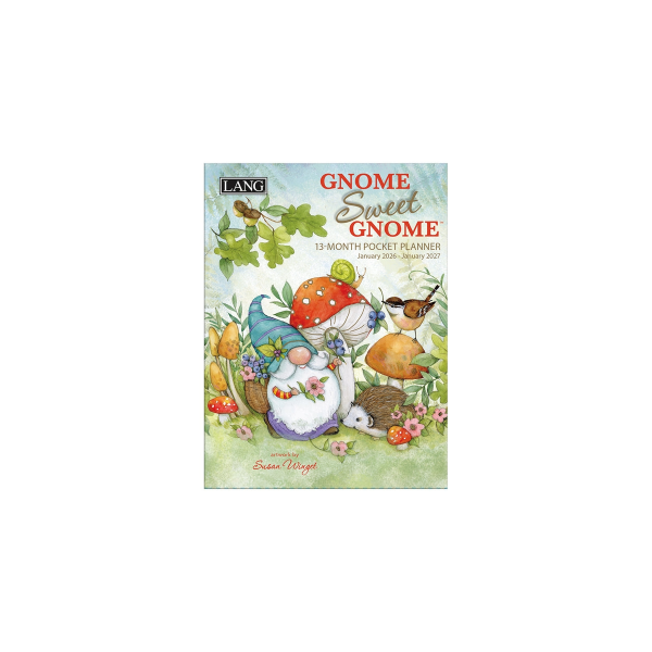Picture of 2026 Lang Planner 13 Month Gnome Sweet Gnome By Susan Winget