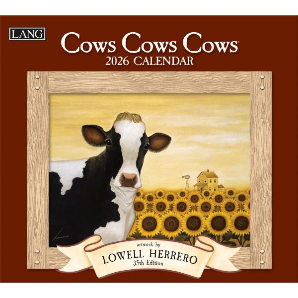 Picture of 2026 Lang COWS COWS COWS Calendar By Lowell Herrero