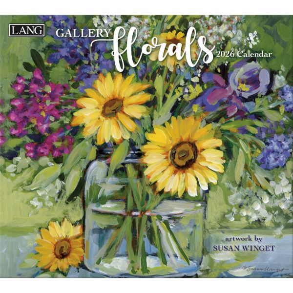 Picture of 2026 Lang GALLERY FLORALS Calendar By Susan Winget