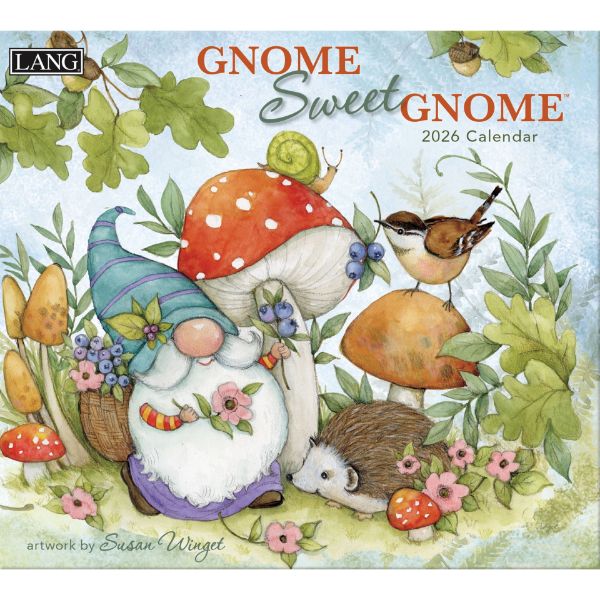Picture of 2026 Lang GNOME SWEET GNOME Calendar by Susan Winget
