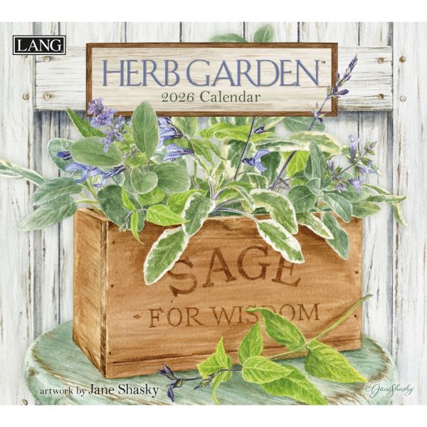 Picture of 2026 Lang HERB GARDEN Calendar By Jane Shasky