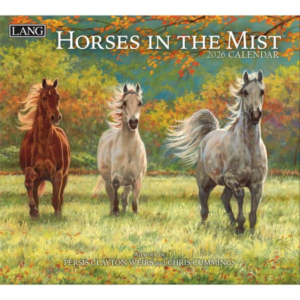 Picture of 2026 Lang HORSES IN THE MIST Calendar By Persis Clayton Weirs
