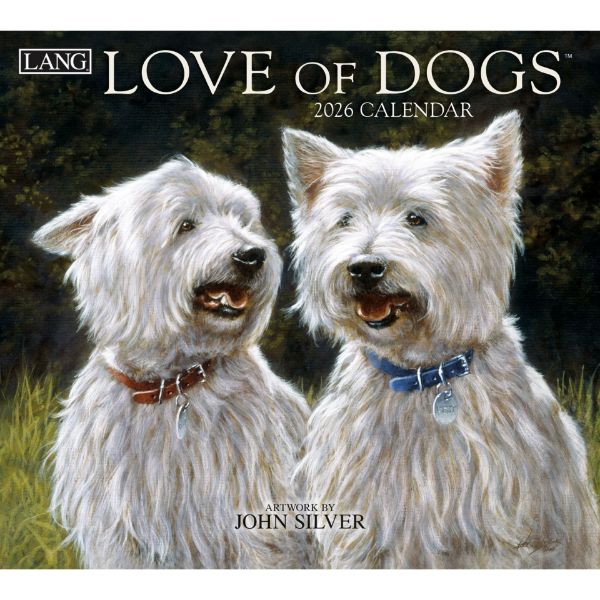 Picture of 2026 Lang LOVE OF DOGS Calendar By John Silver