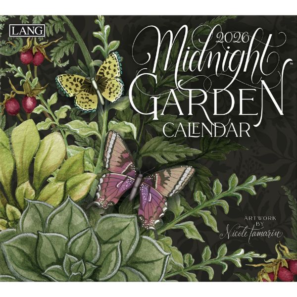 Picture of 2026 Lang MIDNIGHT GARDEN Calendar By Nicole Tamarin