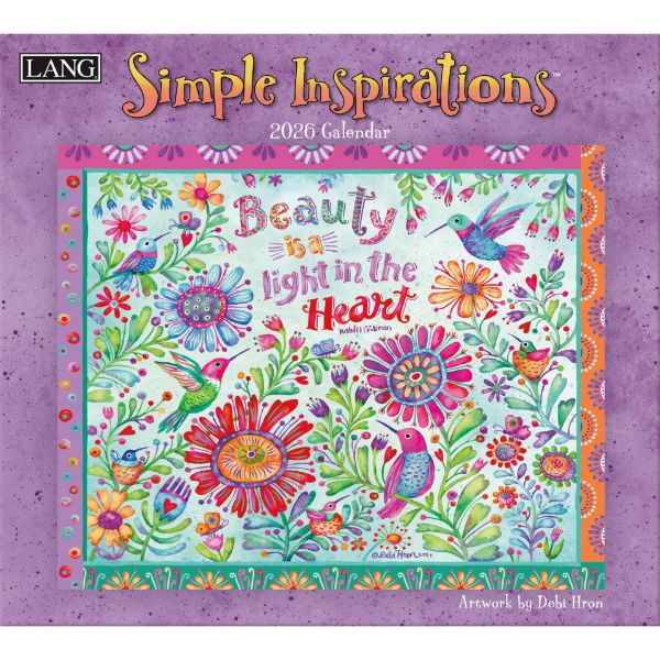 Picture of 2026 Lang SIMPLE INSPIRATIONS Calendar By Debi Hron
