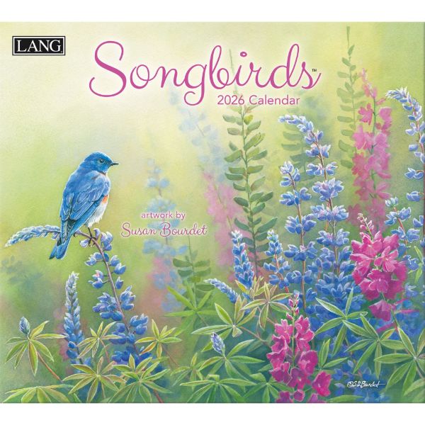 Picture of 2026 Lang SONGBIRDS Calendar By Susan Bourdet