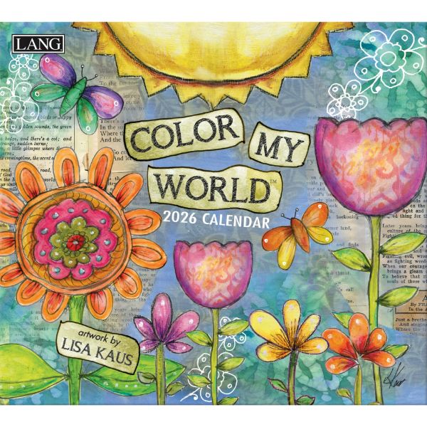 Picture of 2026 Lang COLOR MY WORLD Calendar By Lisa Kaus