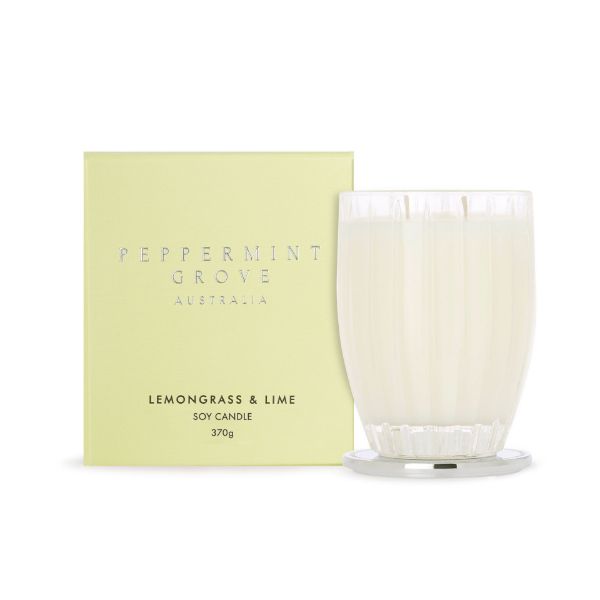Picture of Peppermint Grove Lemongrass & Lime Soy Candle 370g