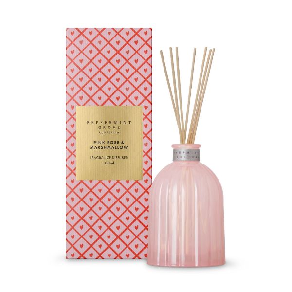 Picture of Peppermint Grove Ltd Pink Rose & Marshmallow Fragrance Diffuser 350ml
