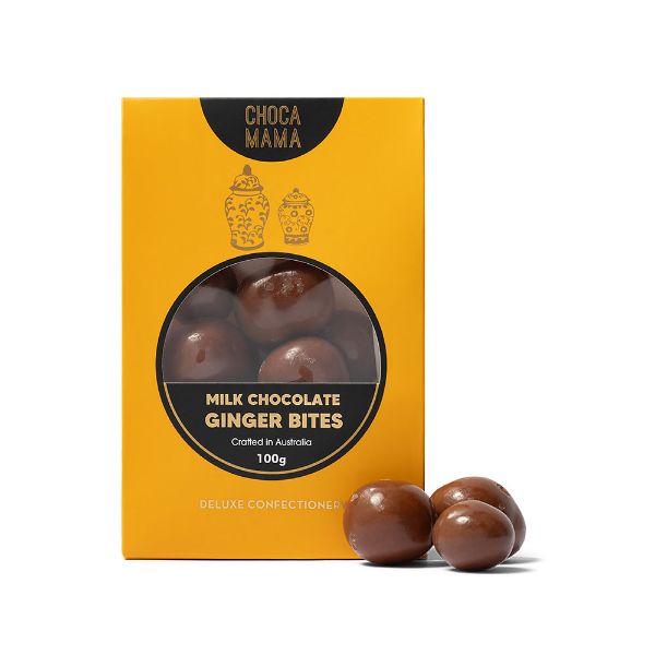 Picture of Chocamama Milk Chocolate Ginger 100g