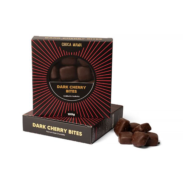 Picture of Chocamama Dark Chocolate Cherry Bites 100g