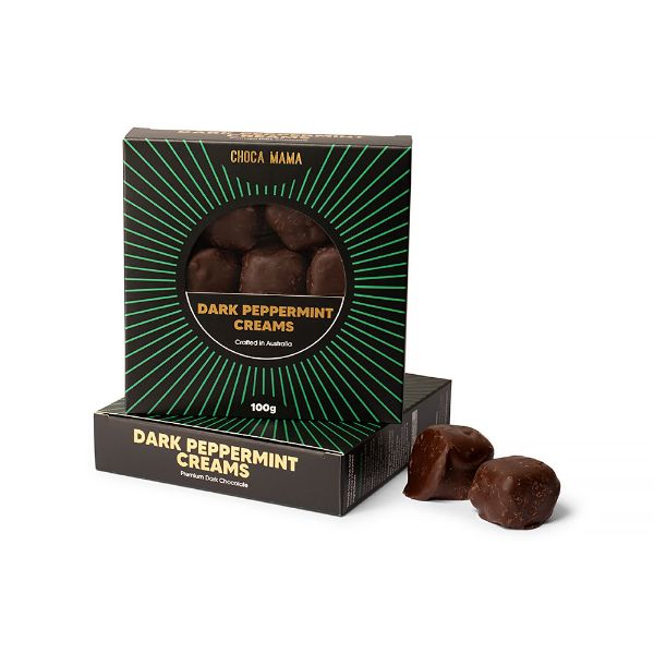 Picture of Chocamama Dark Chocolate Peppermint Creams 100g