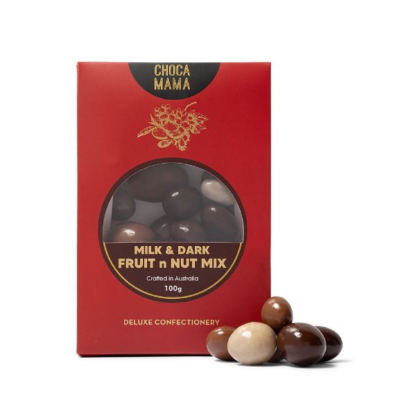 Picture of Chocamama Milk & Dark Fruit n Nut Mix 100g