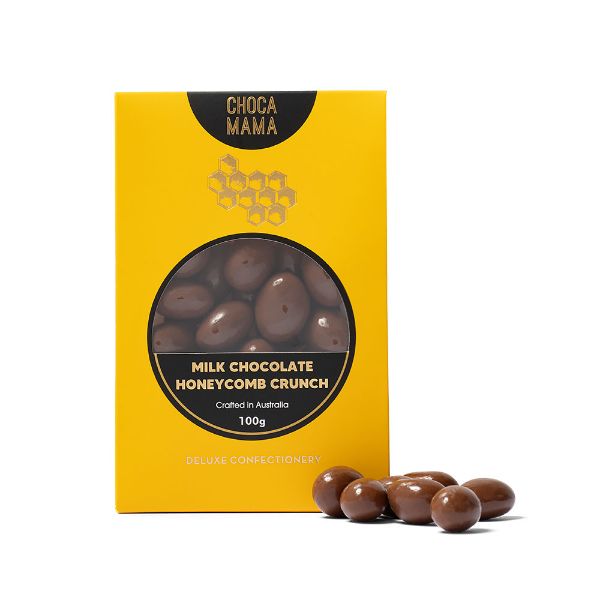 Picture of Chocamama Milk Chocolate Honeycomb Crunch 100g