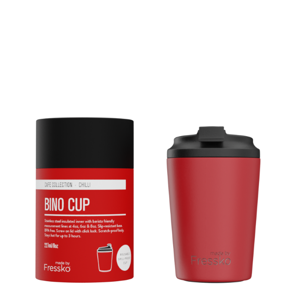 Picture of Fressko Reusable Bino Cup 227ml Chilli