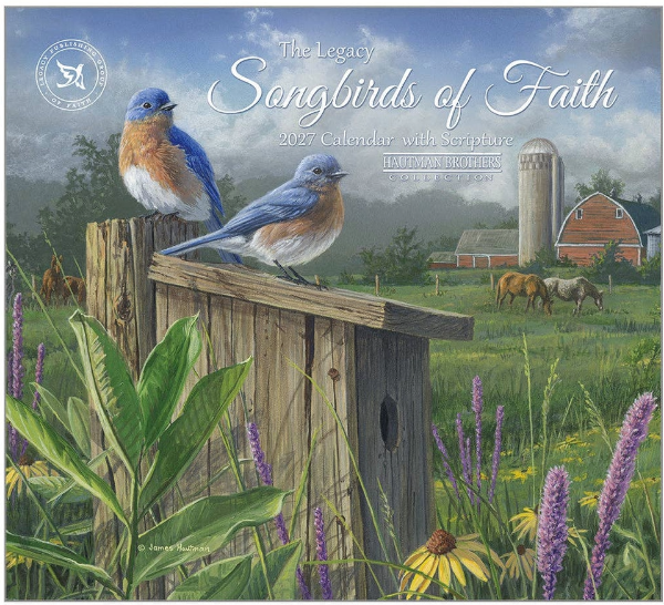 Picture of 2027 Legacy SONGBIRDS OF FAITH Calendar By Hautman Brothers
