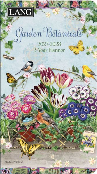 Picture of 2027 2 Year Pocket Planner Garden Botanicals By Barbara Anderson