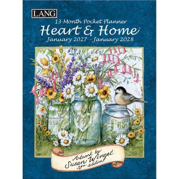 Picture of 2027 Lang 13 Month Planner Heart & Home By Susan Winget