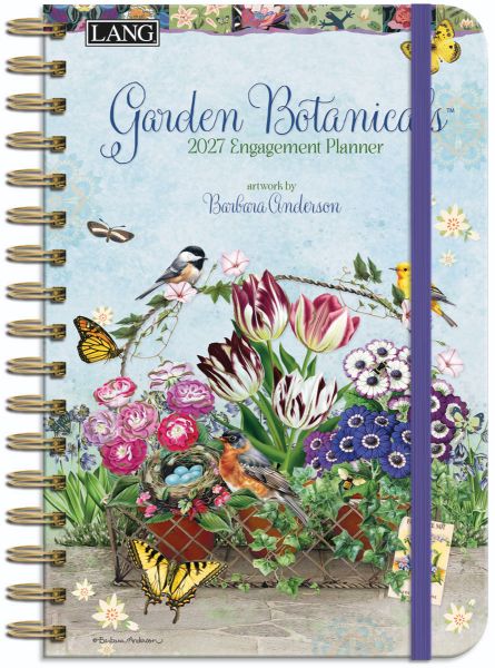 Picture of 2027 Monthly Engagement Planner Garden Botanicals By Barbara Anderson