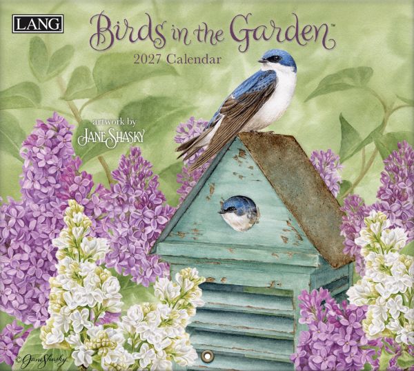 Picture of 2027 Lang BIRDS IN THE GARDEN Calendar By Jane Shasky