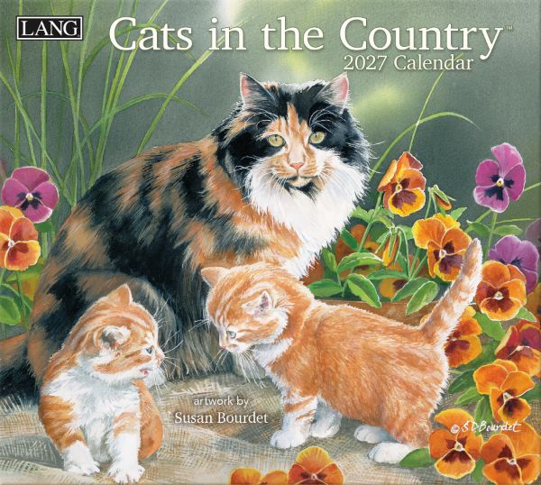 Picture of 2027 Lang CATS IN THE COUNTRY Calendar By Susan Bourdet