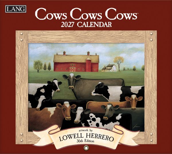 Picture of 2027 Lang COWS COWS COWS Calendar By Lowell Herrero