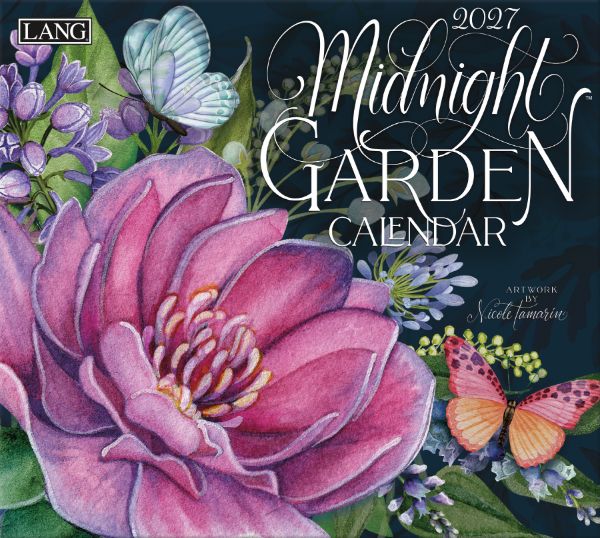Picture of 2027 Lang MIDNIGHT GARDEN Calendar By Nicole Tamarin