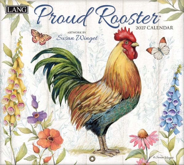 Picture of 2027 Lang PROUD ROOSTER Calendar By Susan Winget